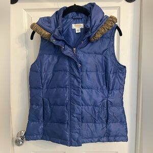 Talbots Down Vest w Detachable Womens Petite Small